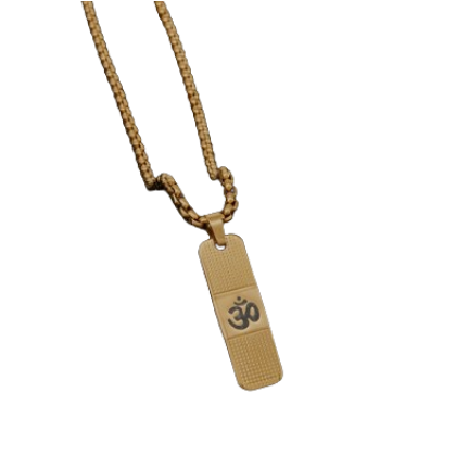 GOLD PLATTED OM PENDANT