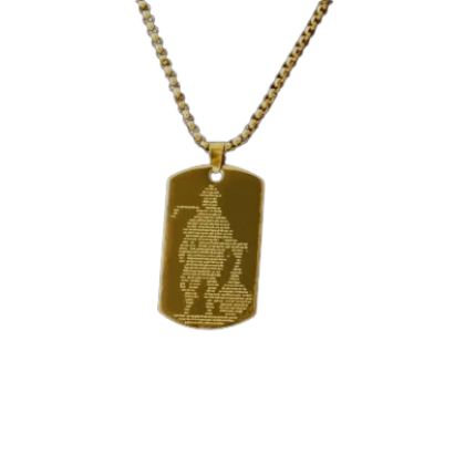 Shree Hanuman Chalisa Pendant Gold